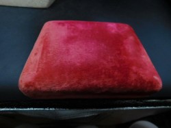 CZECH GLASS SET GOOD RED BOX